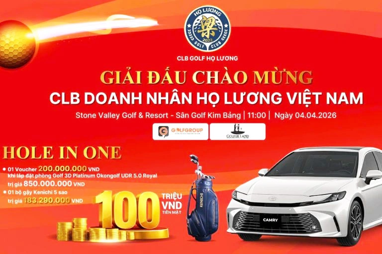 Giải golf chào mừng CLB Doanh nhân họ Lương Việt Nam ngay 04.04.