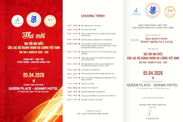 Giải Golf kết nối doanh nhân họ Lương toàn quốc chào mừng ra mắt câu lạc bộ doanh nhân họ lương Việt Nam chính thức khởi tranh